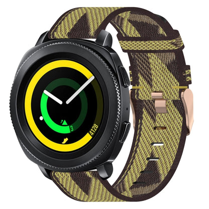 20mm Nylon Woven Watch Band, For Samsung Galaxy Watch Active 2 44mm, For Samsung Galaxy Watch Active 40mm, For Samsung Galaxy Watch 42mm, For Samsung Gear Sport, For Samsung Gear S2 Classic