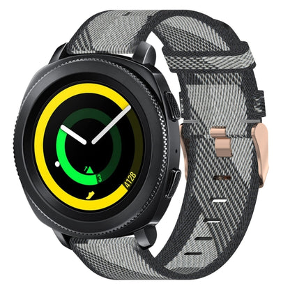 20mm Nylon Woven Watch Band, For Samsung Galaxy Watch Active 2 44mm, For Samsung Galaxy Watch Active 40mm, For Samsung Galaxy Watch 42mm, For Samsung Gear Sport, For Samsung Gear S2 Classic