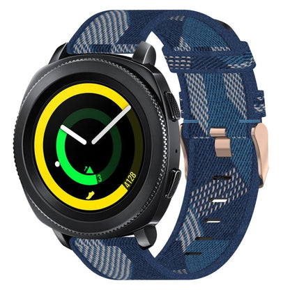 20mm Nylon Woven Watch Band, For Samsung Galaxy Watch Active 2 44mm, For Samsung Galaxy Watch Active 40mm, For Samsung Galaxy Watch 42mm, For Samsung Gear Sport, For Samsung Gear S2 Classic
