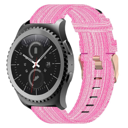 20mm Nylon Woven Watch Band, For Samsung Galaxy Watch Active 2 44mm, For Samsung Galaxy Watch Active 40mm, For Samsung Galaxy Watch 42mm, For Samsung Gear Sport, For Samsung Gear S2 Classic