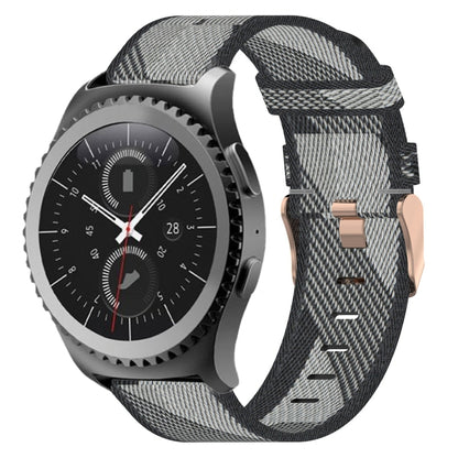 20mm Nylon Woven Watch Band, For Samsung Galaxy Watch Active 2 44mm, For Samsung Galaxy Watch Active 40mm, For Samsung Galaxy Watch 42mm, For Samsung Gear Sport, For Samsung Gear S2 Classic