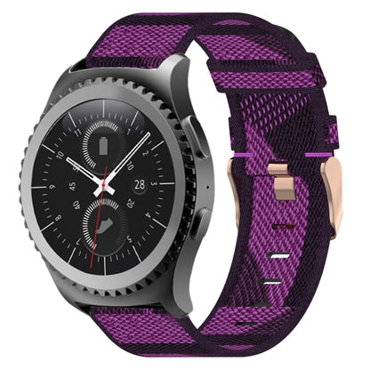 20mm Nylon Woven Watch Band, For Samsung Galaxy Watch Active 2 44mm, For Samsung Galaxy Watch Active 40mm, For Samsung Galaxy Watch 42mm, For Samsung Gear Sport, For Samsung Gear S2 Classic