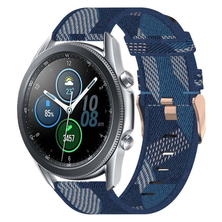 22mm Nylon Woven Watch Band, For Samsung Galaxy Watch3 45mm, For Samsung Galaxy Watch 46mm, For Samsung Gear S3 Classic, For Samsung Gear S3 Frontier