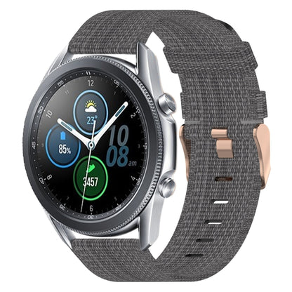 22mm Nylon Woven Watch Band, For Samsung Galaxy Watch3 45mm, For Samsung Galaxy Watch 46mm, For Samsung Gear S3 Classic, For Samsung Gear S3 Frontier