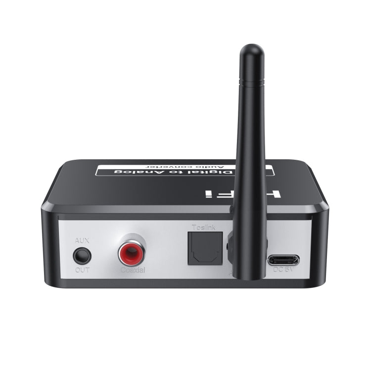 B35S Bluetooth 5.2 Music Receiver Digital to Analog Converter Supports U-disk Fiber Coaxial, B35S