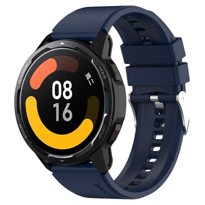 Protruding Head Silicone Strap Silver Buckle, For Samsung Galaxy Watch Heart-L 20mm, For Samsung Galaxy Watch4 40mm/44mm 20mm, For Samsung Galaxy Watch4 Classic 42mm/46mm 20mm, For Samsung Galaxy Watch3 41mm 20mm