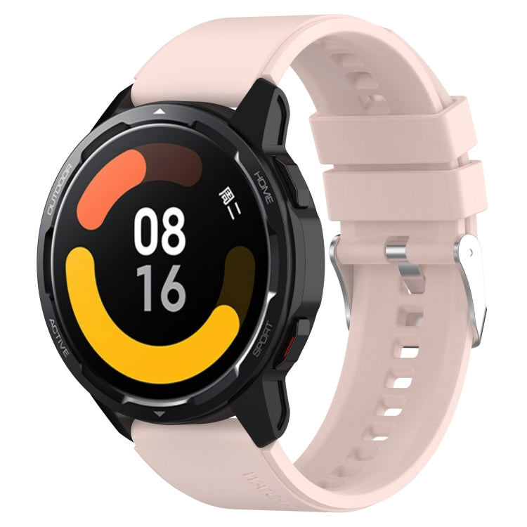 Protruding Head Silicone Strap Silver Buckle, For Samsung Galaxy Watch Heart-L 20mm, For Samsung Galaxy Watch4 40mm/44mm 20mm, For Samsung Galaxy Watch4 Classic 42mm/46mm 20mm, For Samsung Galaxy Watch3 41mm 20mm