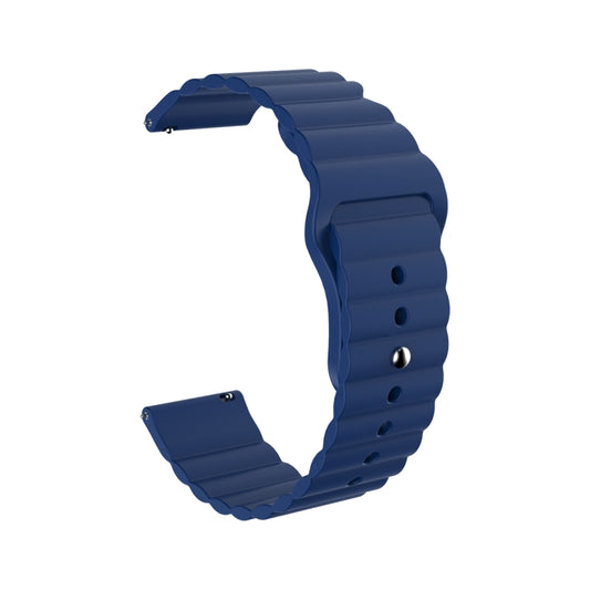 22mm Corrugated Silicone Watch Band, For Xiaomi Watch S1, For Xiaomi Watch Color 2, For Xiaomi Watch Sport, For Xiaomi Watch Color, For  Xiaomi Haylou RT2 LS10, For Xiaomi Haylou RS4 LS12, For Xiaomi Haylou GST LS09B, For Xiaomi Haylou RT LS05S