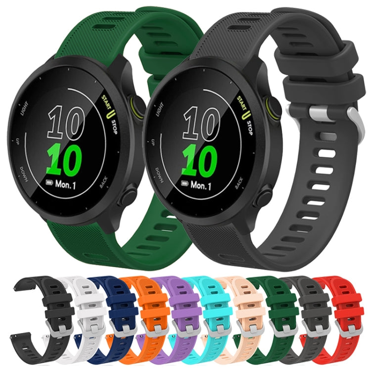 20mm Silicone Twill Watch Band, For Samsung Galaxy Watch 3 41mm, For Samsung Galaxy Watch Active 2 40mm, For Samsung Galaxy Watch Active 2 44mm, For Samsung Galaxy Watch Active 40mm