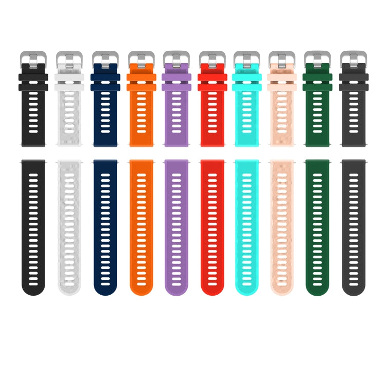 20mm Silicone Twill Watch Band, For Samsung Galaxy Watch 42mm, For Samsung Gear Sport, For Samsung Gear S2 Classic