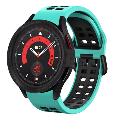 20mm Breathable Two-Color Silicone Watch Band, For Samsung Galaxy Watch 5  40mm, For Samsung Galaxy Watch 5  44mm