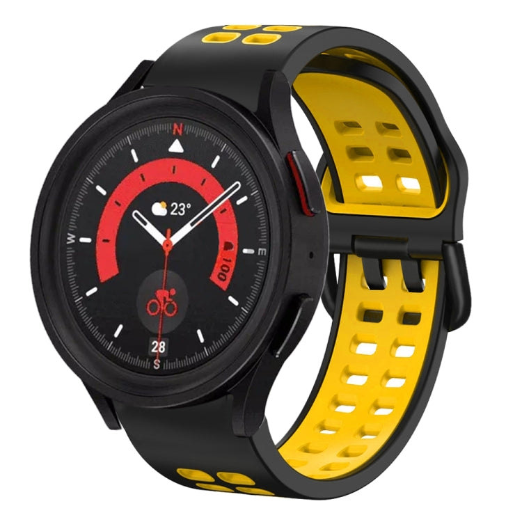 20mm Breathable Two-Color Silicone Watch Band, For Samsung Galaxy Watch 5  40mm, For Samsung Galaxy Watch 5  44mm