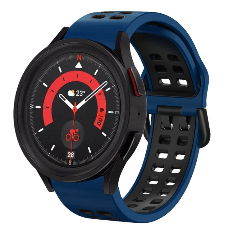 20mm Breathable Two-Color Silicone Watch Band, For Samsung Galaxy Watch 5  40mm, For Samsung Galaxy Watch 5  44mm