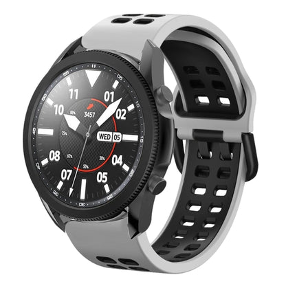 20mm Breathable Two-Color Silicone Watch Band, For Samsung Galaxy Watch 5 Pro  45mm, For Samsung Galaxy Watch 4 40mm