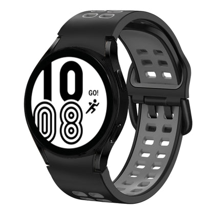 20mm Breathable Two-Color Silicone Watch Band, For Samsung Galaxy Watch 5 Pro  45mm, For Samsung Galaxy Watch 4 40mm