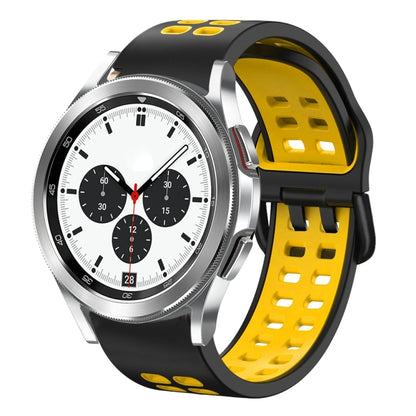 20mm Breathable Two-Color Silicone Watch Band, For Samsung Galaxy Watch 4 Classic 42mm, For Galaxy Watch Active 2