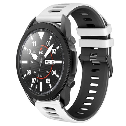 20mm Two-Color Silicone Watch Band, For Samsung Galaxy Watch 5 Pro  45mm, For Samsung Galaxy Watch 4 40mm