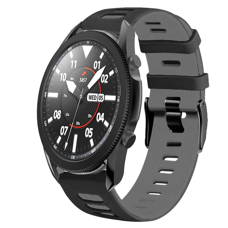 20mm Two-Color Silicone Watch Band, For Samsung Galaxy Watch 5 Pro  45mm, For Samsung Galaxy Watch 4 40mm