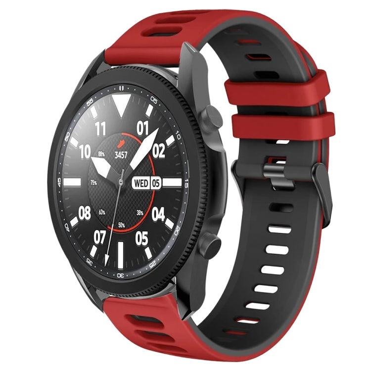 20mm Two-Color Silicone Watch Band, For Samsung Galaxy Watch 5 Pro  45mm, For Samsung Galaxy Watch 4 40mm