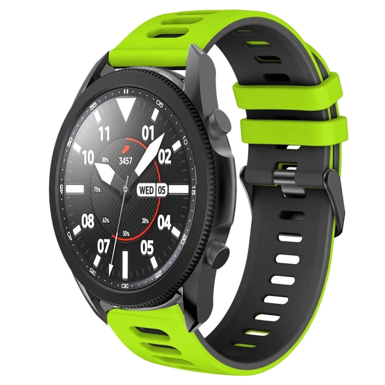 20mm Two-Color Silicone Watch Band, For Samsung Galaxy Watch 5 Pro  45mm, For Samsung Galaxy Watch 4 40mm
