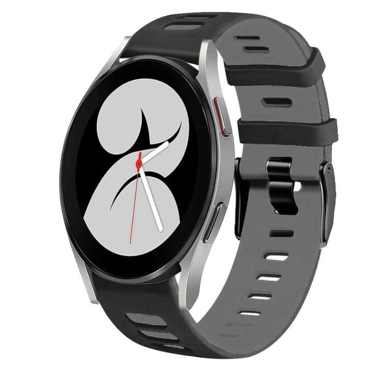 20mm Two-Color Silicone Watch Band, For Samsung Galaxy Watch 5 Pro  45mm, For Samsung Galaxy Watch 4 40mm