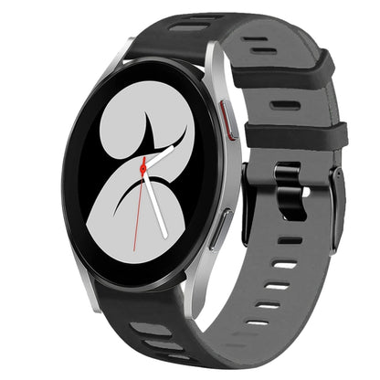 20mm Two-Color Silicone Watch Band, For Samsung Galaxy Watch 5 Pro  45mm, For Samsung Galaxy Watch 4 40mm