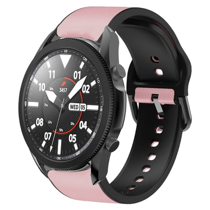 20mm Silicone Adhesive Leather Watch Band, For Samsung Galaxy Watch 5 40mm, For Samsung Galaxy Watch 5 44mm, For Samsung Galaxy Watch 5 Pro 45mm, For Samsung Galaxy Watch 4 40mm, For Samsung Galaxy Watch 4 44mm