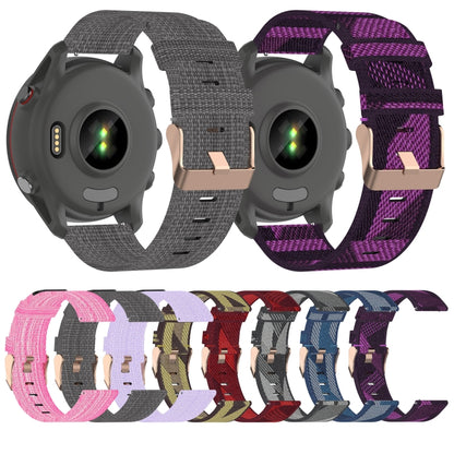 20mm Nylon Woven Watch Band, For Samsung Galaxy Watch5 40mm, For Samsung Galaxy Watch5 44mm, For Samsung Galaxy Watch5 Pro 45mm, For Samsung Galaxy Watch4 40mm, For Samsung Galaxy Watch4 44mm, For Samsung Galaxy Watch4 Classic 46mm