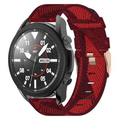 20mm Nylon Woven Watch Band, For Samsung Galaxy Watch5 40mm, For Samsung Galaxy Watch5 44mm, For Samsung Galaxy Watch5 Pro 45mm, For Samsung Galaxy Watch4 40mm, For Samsung Galaxy Watch4 44mm, For Samsung Galaxy Watch4 Classic 46mm