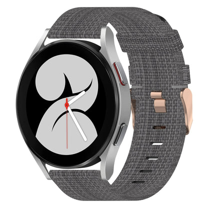 20mm Nylon Woven Watch Band, For Samsung Galaxy Watch5 40mm, For Samsung Galaxy Watch5 44mm, For Samsung Galaxy Watch5 Pro 45mm, For Samsung Galaxy Watch4 40mm, For Samsung Galaxy Watch4 44mm, For Samsung Galaxy Watch4 Classic 46mm