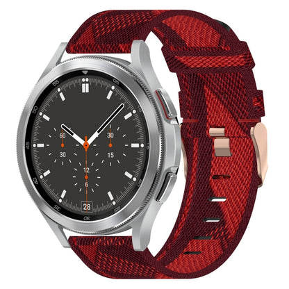 20mm Nylon Woven Watch Band, For Samsung Galaxy Watch5 40mm, For Samsung Galaxy Watch5 44mm, For Samsung Galaxy Watch5 Pro 45mm, For Samsung Galaxy Watch4 40mm, For Samsung Galaxy Watch4 44mm, For Samsung Galaxy Watch4 Classic 46mm