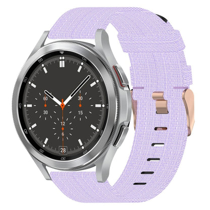20mm Nylon Woven Watch Band, For Samsung Galaxy Watch5 40mm, For Samsung Galaxy Watch5 44mm, For Samsung Galaxy Watch5 Pro 45mm, For Samsung Galaxy Watch4 40mm, For Samsung Galaxy Watch4 44mm, For Samsung Galaxy Watch4 Classic 46mm
