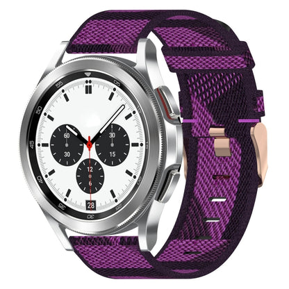 20mm Nylon Woven Watch Band, For Samsung Galaxy Watch4 Classic 42mm, For Samsung Galaxy Watch Active 2