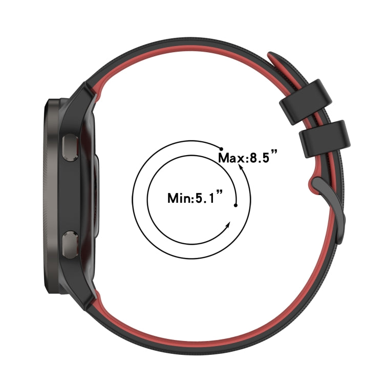 20mm Checkered Two-Color Silicone Watch Band, For Samsung Gear Sport, For Samsung Gear S2 Classic