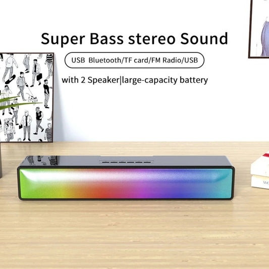 AEC BT601 RGB Light HiFi Soundbar Bluetooth Speaker Home Theater, BT601