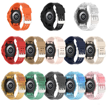 Armor Integrated TPU Double-Pin Buckle Smart Watch Band, For Samsung Galaxy Watch4 40mm, For Samsung Galaxy Watch4 Classic 46mm