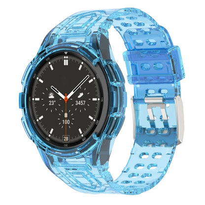 Armor Integrated TPU Double-Pin Buckle Smart Watch Band, For Samsung Galaxy Watch4 40mm, For Samsung Galaxy Watch4 Classic 46mm