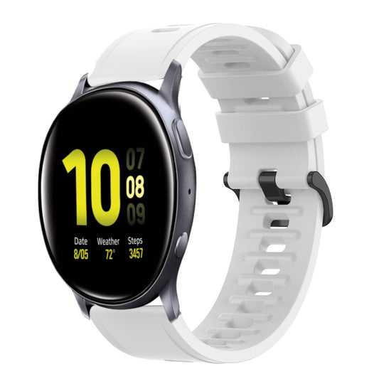 20mm Solid Color Soft Silicone Watch Band, For Samsung Galaxy Watch Active 2 44mm, For Samsung Galaxy Watch 42mm