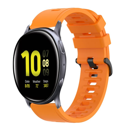 20mm Solid Color Soft Silicone Watch Band, For Samsung Galaxy Watch Active 2 44mm, For Samsung Galaxy Watch 42mm