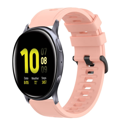 20mm Solid Color Soft Silicone Watch Band, For Samsung Galaxy Watch Active 2 44mm, For Samsung Galaxy Watch 42mm