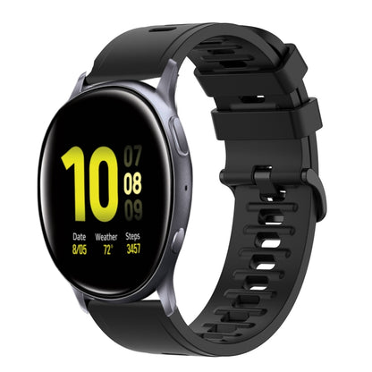 20mm Solid Color Soft Silicone Watch Band, For Samsung Galaxy Watch Active 2 44mm, For Samsung Galaxy Watch 42mm