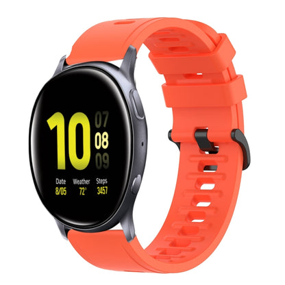 20mm Solid Color Soft Silicone Watch Band, For Samsung Galaxy Watch Active 2 44mm, For Samsung Galaxy Watch 42mm