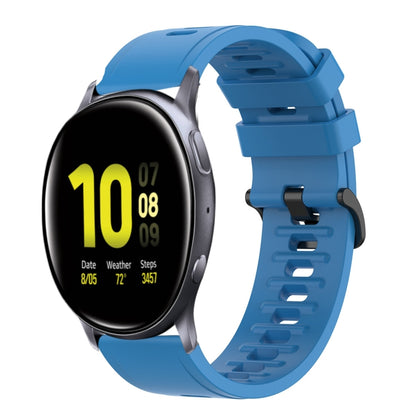 20mm Solid Color Soft Silicone Watch Band, For Samsung Galaxy Watch Active 2 44mm, For Samsung Galaxy Watch 42mm