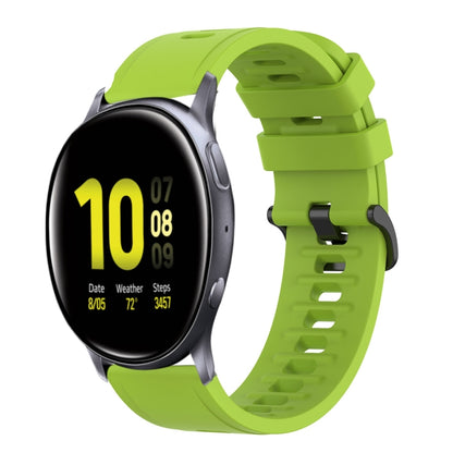 20mm Solid Color Soft Silicone Watch Band, For Samsung Galaxy Watch Active 2 44mm, For Samsung Galaxy Watch 42mm