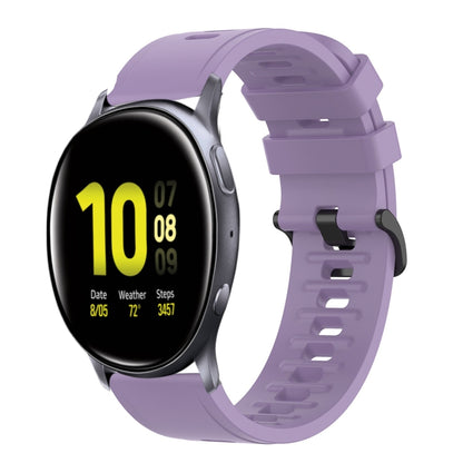 20mm Solid Color Soft Silicone Watch Band, For Samsung Galaxy Watch Active 2 44mm, For Samsung Galaxy Watch 42mm