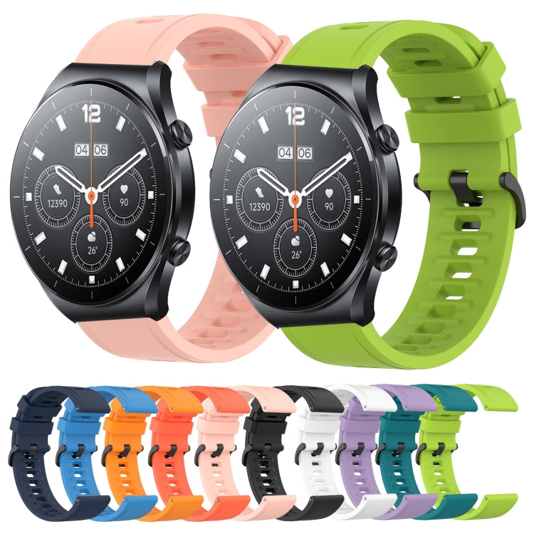 22mm Solid Color Soft Silicone Watch Band, For Xiaomi MI Watch S1 Pro