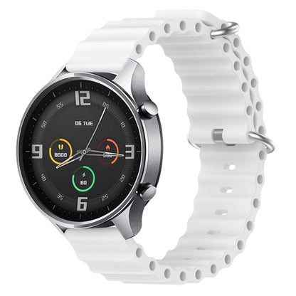 22mm Ocean Style Silicone Solid Color Watch Band, For Xiaomi MI Watch Color