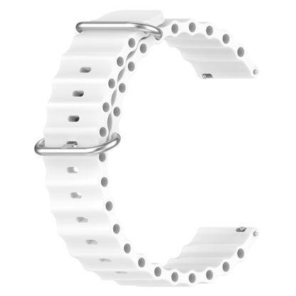 22mm Ocean Style Silicone Solid Color Watch Band, For Xiaomi MI Watch Color