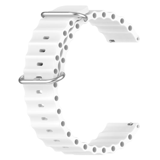 22mm Ocean Style Silicone Solid Color Watch Band, For Xiaomi MI Watch Color