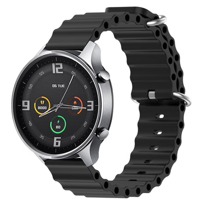 22mm Ocean Style Silicone Solid Color Watch Band, For Xiaomi MI Watch Color